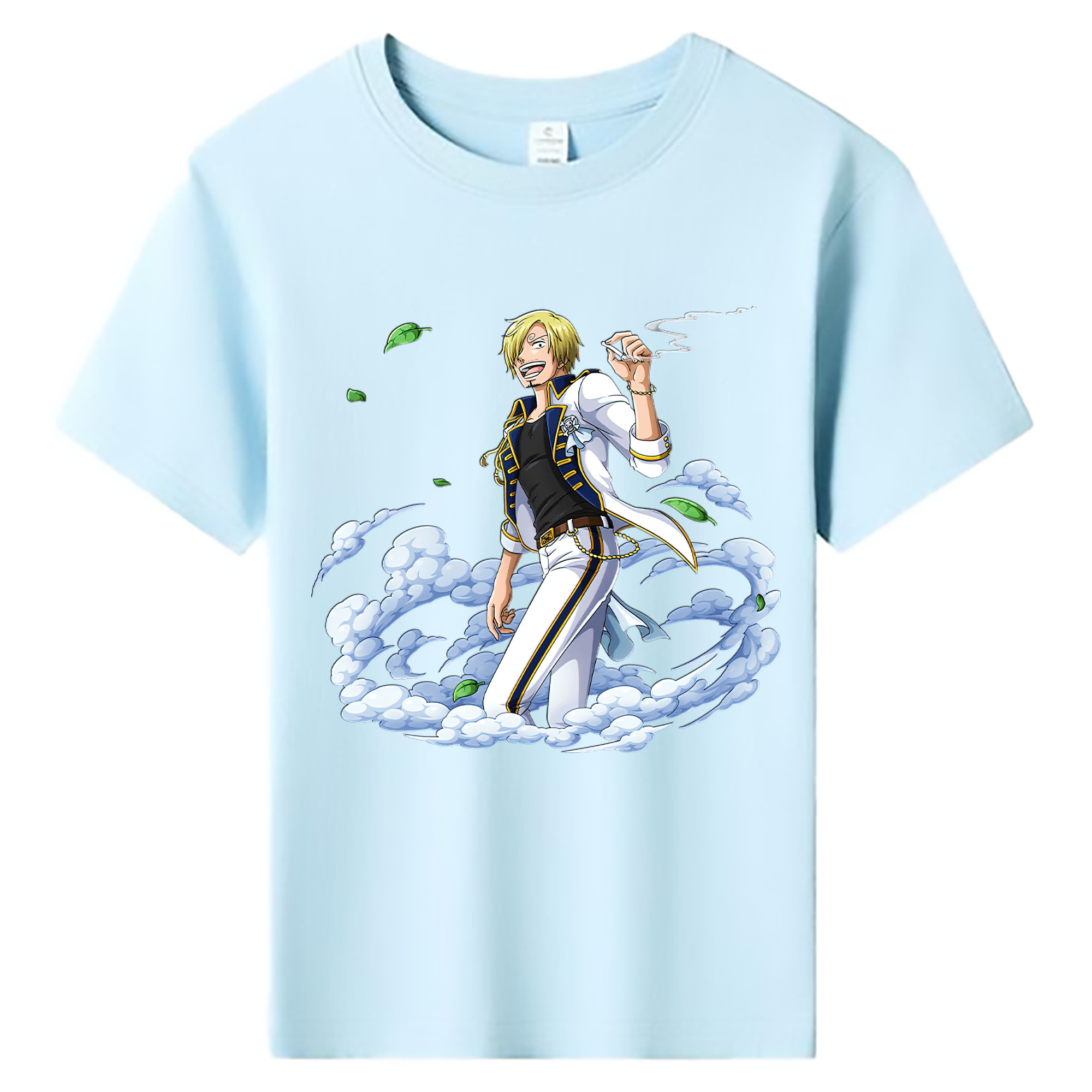 （画像用） ワンピース サンジ ONE PIECE Sanji 綿100％キッズTシャツ（フロントプリント）